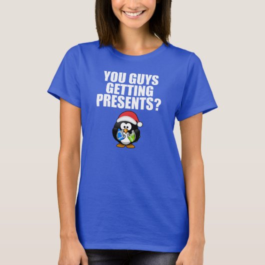 Krijgen jullie Cadeaus? grappig T-shirt (Voorkant)