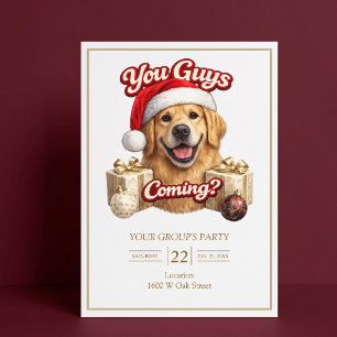 Krijgen jullie cadeaus? Grappige kerstfeest uitnod Kaart