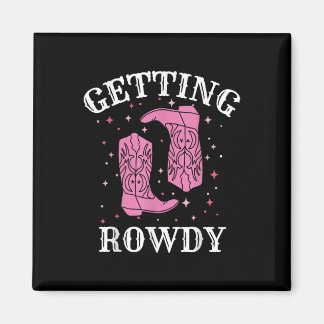 Krijgen Rowdy Bruid Bruidegom Westerne bruiloft Ba Magneet