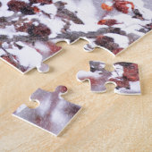 Krijger Amerikaanse Roodborst in Winter Legpuzzel (Zijkant)