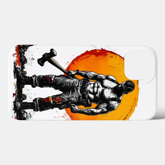 krijger barbaar middeleeuwse fantaiPhone / iPad ca Case-Mate iPhone Case (Achterkant (horizontaal))