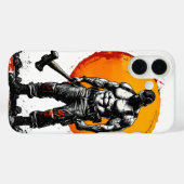 krijger barbaar middeleeuwse fantaiPhone / iPad ca Case-Mate iPhone Case (Achterkant (horizontaal))