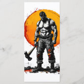 krijger barbaar middeleeuwse fantasie hummerFlat M Menu (Voorkant)