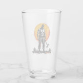 krijger barbaar middeleeuwse fantasie hummerGlass Glas (Achterkant)