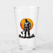 krijger barbaar middeleeuwse fantasie hummerGlass Glas (Voorkant)