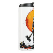 krijger barbaar middeleeuwse fantasie Thermal Tumb Thermosbeker (Gedraaid links)