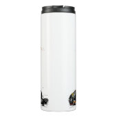 krijger barbaar middeleeuwse fantasie Thermal Tumb Thermosbeker (Achterkant)