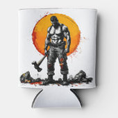 krijger barbaarse middeleeuwse fantasy hummer Cool Blikjeskoeler (Voorkant)