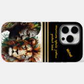 Krijger bindt zich met leeuwengeest Case-Mate iPhone case (Achterkant (horizontaal))