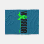 Krijger Depressie Angst Geestelijke Gezondheid Bew Fleece Deken (Voorkant (Horizontaal))