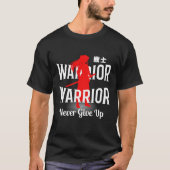 Krijger Geef Nooit Op, T-Shirt (Voorkant)