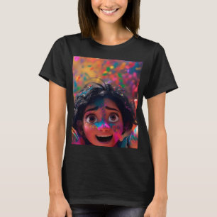 Krijger Gezichtskunst T-Shirt   Tribale Krijger Gr