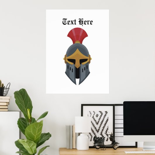 Krijger icoon poster (Thuiskantoor)