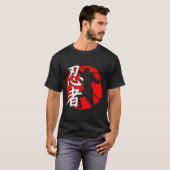 Krijger Japan Ninja T-shirt Karate Judo Comt Strij (Voorkant volledig)