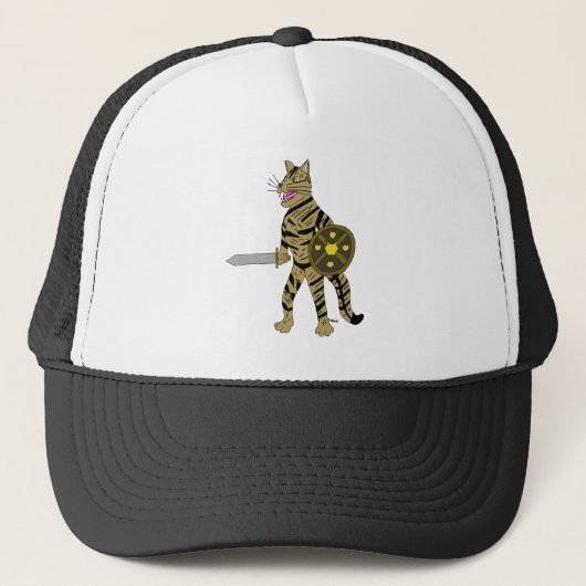 Krijger Kat Trucker Pet (Voorkant)