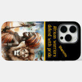 Krijger met leeuwenkracht Case-Mate iPhone case (Achterkant (horizontaal))