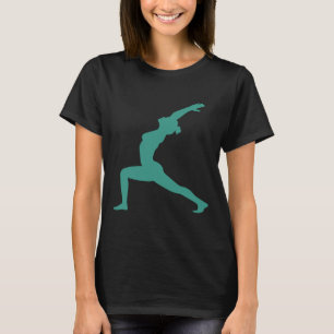 Krijger Pose In Yoga Vector T-shirt
