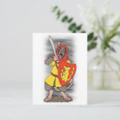 Krijger Rat met Falchion Briefkaart (Staand voorkant)