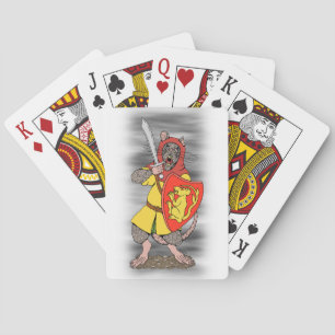 Krijger Rat met Falchion Pokerkaarten