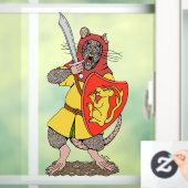 Krijger Rat met Falchion Raamsticker (Huis)