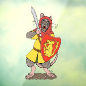 Krijger Rat met Falchion Raamsticker (Vel 3)