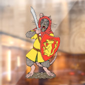 Krijger Rat met Falchion Raamsticker (Vel 2)