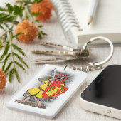 Krijger Rat met Falchion Sleutelhanger (Voorkant Rechts)
