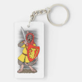 Krijger Rat met Falchion Sleutelhanger (achterkant)