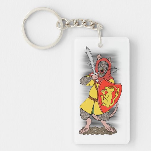 Krijger Rat met Falchion Sleutelhanger (Voorkant)