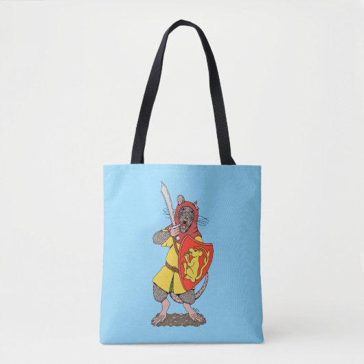 Krijger Rat met Falchion Tote Bag (Voorkant)