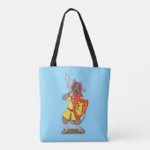 Krijger Rat met Falchion Tote Bag (Achterkant)
