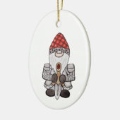 Krijger Ridder Dwerg Keramisch Ornament (Links)