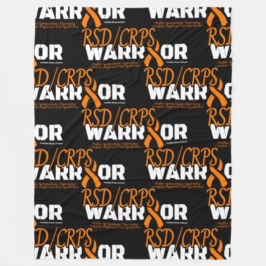 KRIJGER...RSD/CRPS FLEECE DEKEN (Voorkant)