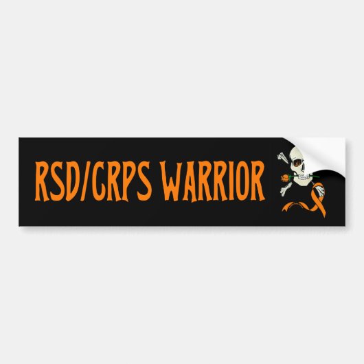 Krijger/Schedel...RSD/CRPS Bumpersticker (Voorkant)