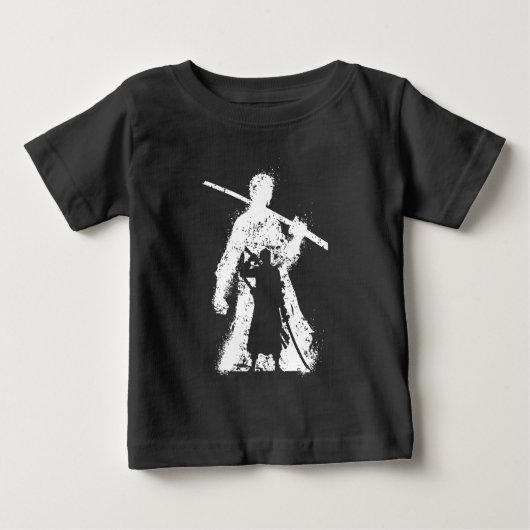 Krijger Silhouet met Zwaard Kunst (Voorkant)