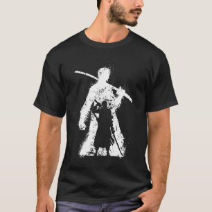 Krijger Silhouet met Zwaard Kunst T-shirt
