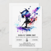 Krijger Spion Ninja Digitale Meisje Verjaardag Kaart (Voorkant / Achterkant)