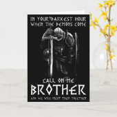 Krijger Van God Bel Me Lastig Vechten Ridder Temp Kaart (Gele Bloem)