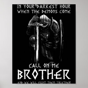 Krijger Van God Roep Op Mij Lastigvallen Gevecht R Poster