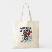 Krijger van Winter Ski Samurai Tote Bag (Achterkant)