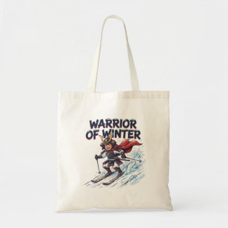 Krijger van Winter Ski Samurai Tote Bag
