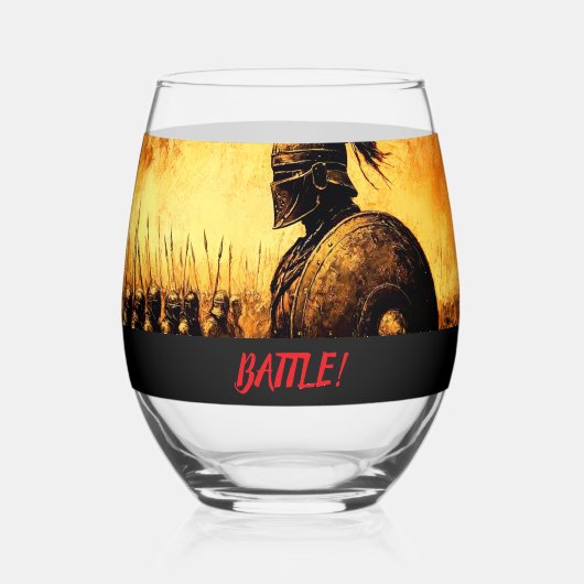 Krijger Wijnglas Zonder Voet (Voorkant)