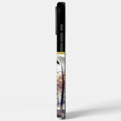 Krijger zat naast een brullende tijger in de natuu Case-Mate iPhone case (Achterkant / Links)