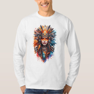 Krijgerin Koningin Kunst – Fantasy Hoofddeksel Sch T-shirt