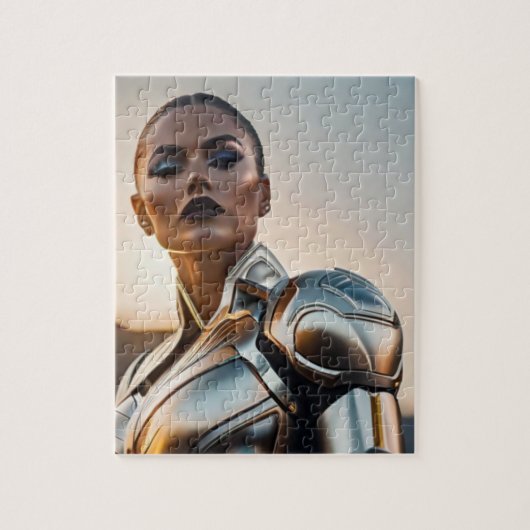 Krijgermeisje van de Toekomst Legpuzzel (Verticaal)