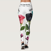 Krijgerrozen Kankerbewustzijn Leggings (Achterkant)
