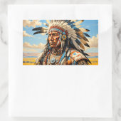 KRIJGERS 10 RECHTHOEKIGE STICKER (Tas)