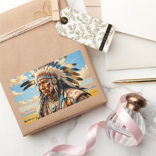 KRIJGERS 10 RECHTHOEKIGE STICKER (Geschenken)