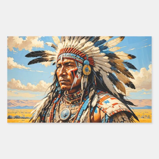 KRIJGERS 10 RECHTHOEKIGE STICKER (Voorkant)