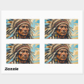 KRIJGERS 11 RECHTHOEKIGE STICKER (Vel)